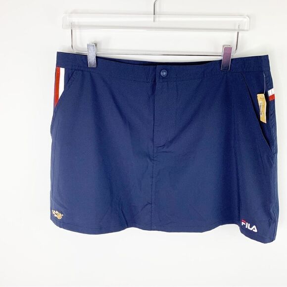 Vintage 90s FILA Tennis Skirt US Open XL - Picture 1 of 12